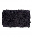 Black Lace Cell Phone Bag with Chain