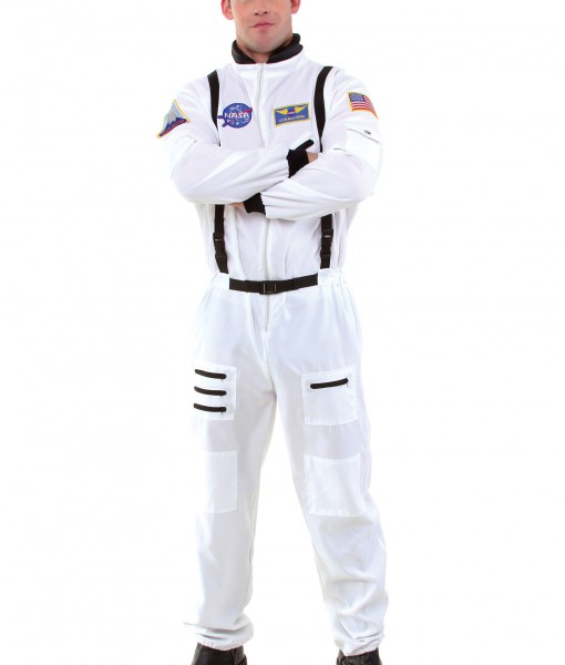 Men's White Astronaut Costume