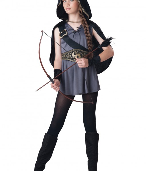 Girls Hooded Huntress Costume