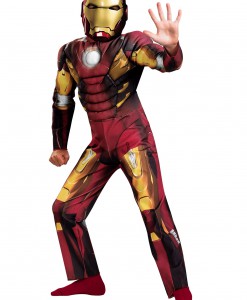 Kids Avengers Iron Man Muscle Costume
