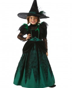Girls Emerald Witch Costume
