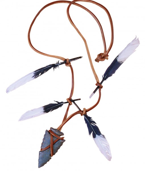 Native Warrior Necklace Arrow Head