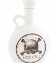 8.5 White and Brown Bottle with Skull & Crossbones