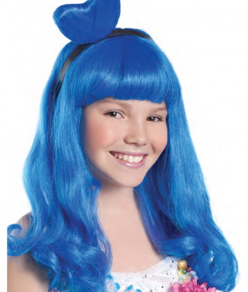 California Blue Candy Girl Child Wig