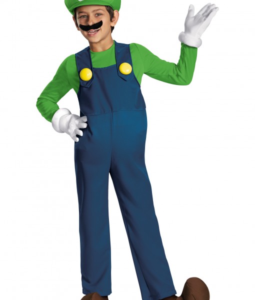 Boys Luigi Prestige Costume