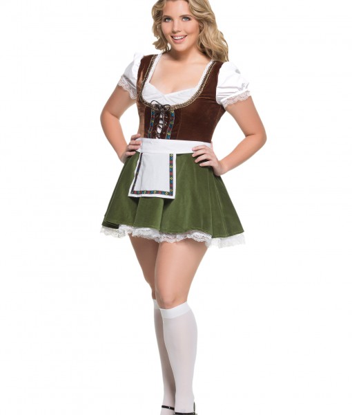 Women's Plus Size Bavarian Girl Costume
