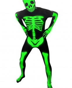 Mens Glow Skeleton Morphsuit