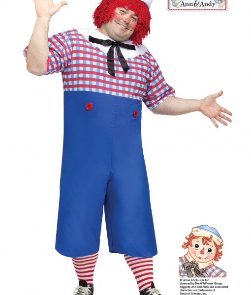 Raggedy Andy Adult Plus Size Costume