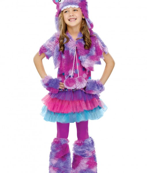 Girls Polka Dot Monster Costume