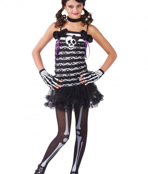 Girls Skeleton Costume