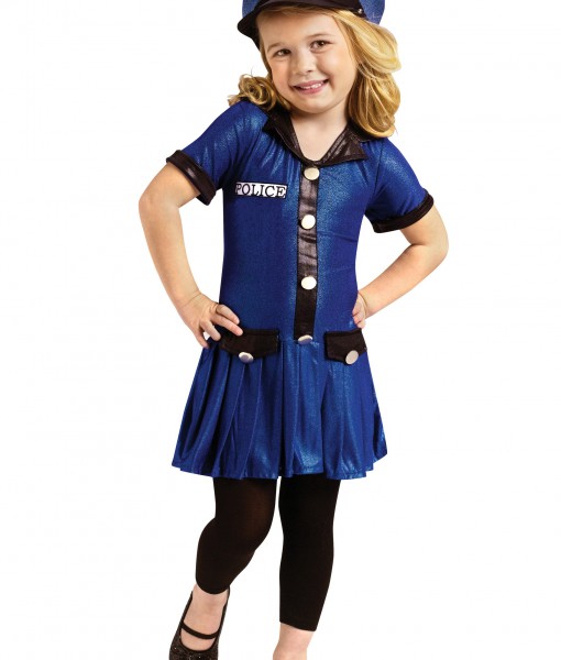 Toddler Girls Police Costume