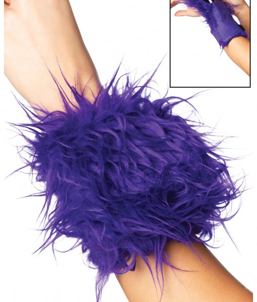 Furry Purple Wrist Wallet