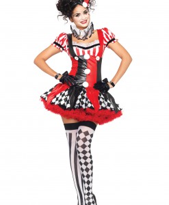 Naughty Harlequin Clown Costume