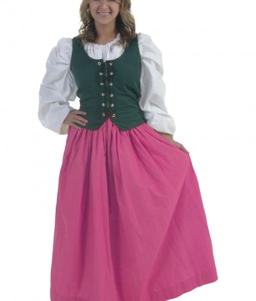 Pink Peasant Skirt