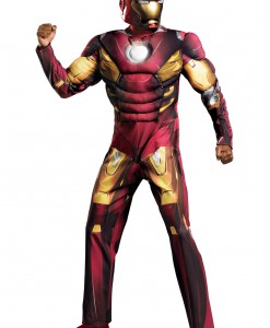 Plus Size Avengers Iron Man Muscle Costume