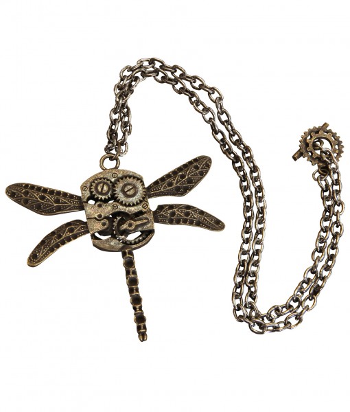 Antique Dragonfly Necklace