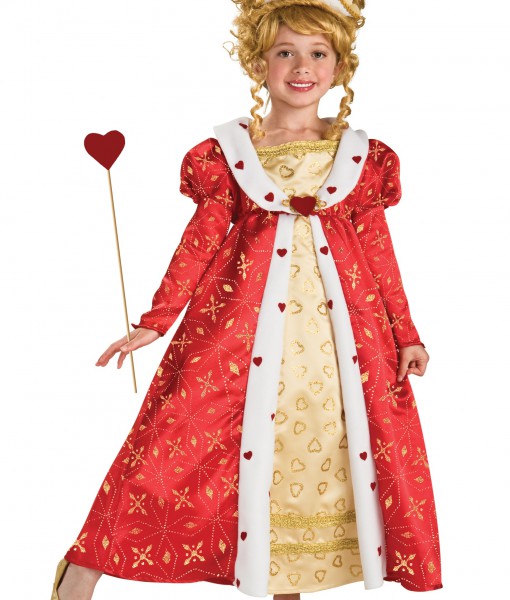 Girls Red Heart Princess Costume