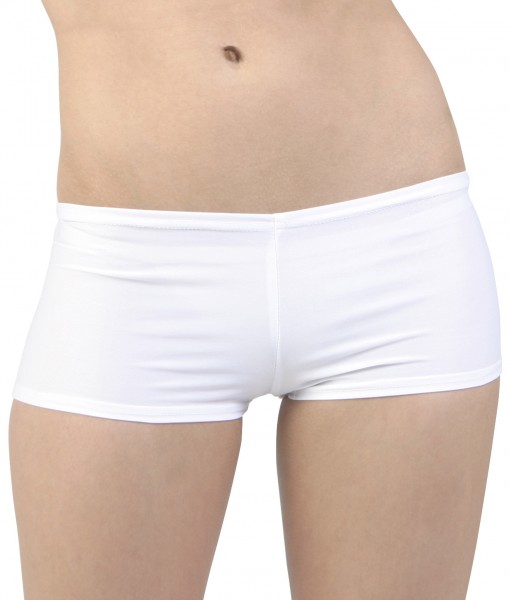 Plus Size White Hot Pants