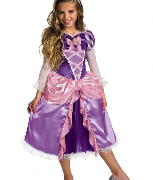Deluxe Girls Tangled Rapunzel Costume