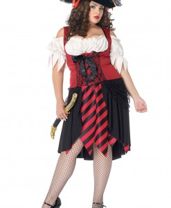Plus Size Crimson Pirate Costume