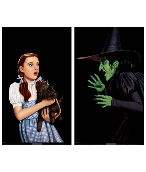 Dorothy and Wicked Witch Window Cling