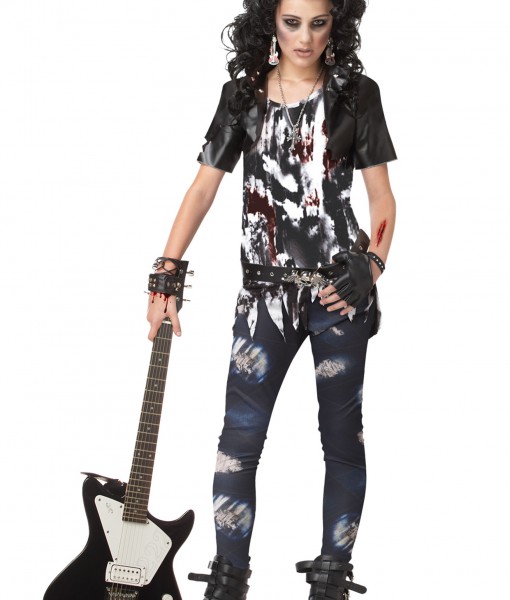 Tween Rocked Out Zombie Costume