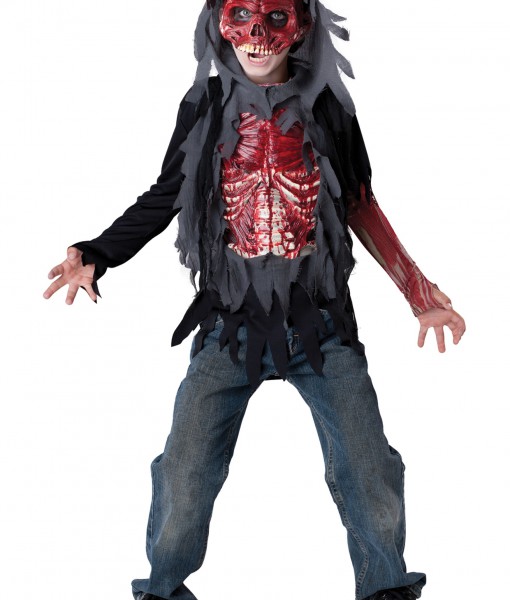 Kids Skinned Alive Zombie Costume