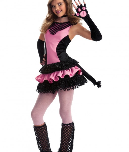 Tween Black Kitty Costume