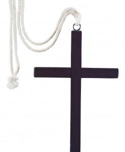 Black Wood Monk Cross