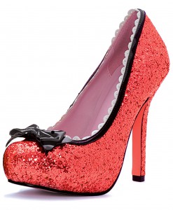 Red Glitter High Heels