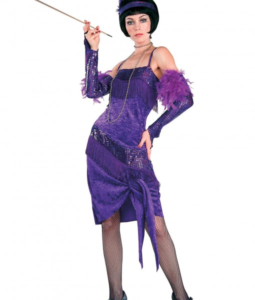 Fabulous Purple Flapper Costume