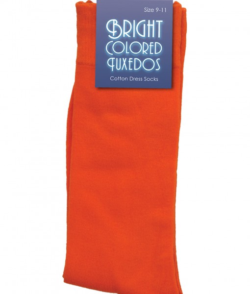 Orange Dress Socks