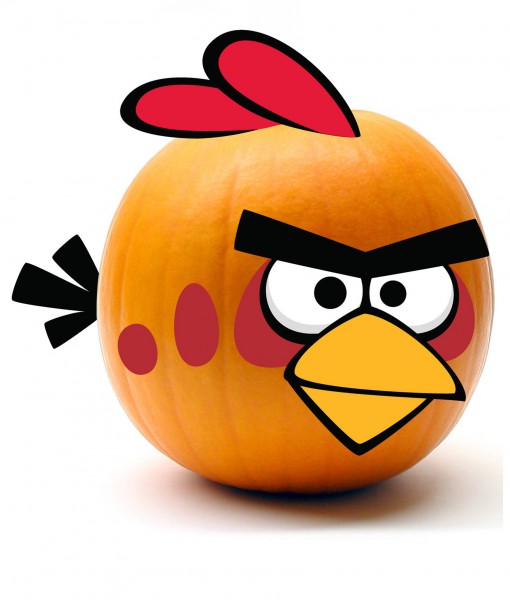 Red Angry Birds Pumpkin Kit
