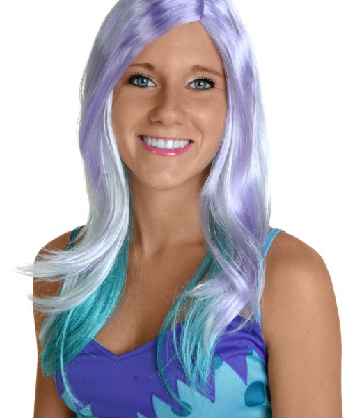 Blue and Purple Monster Wig