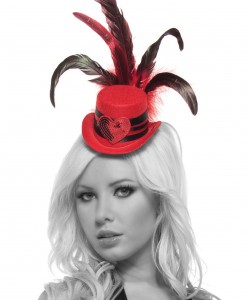 Red Heart Mini Top Hat