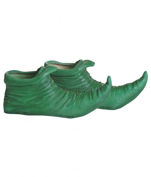 Green Munchkin Elf Shoe Covers
