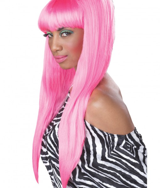 Pink Bubble Gum Wig