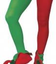 Red and Green Elf Tights