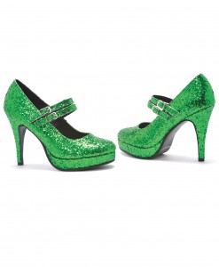 Green Glitter Shoes