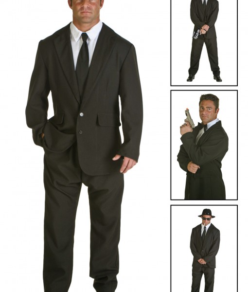 Plus Size Black Suit Costume