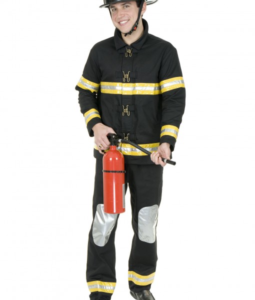 Black Fireman Costume