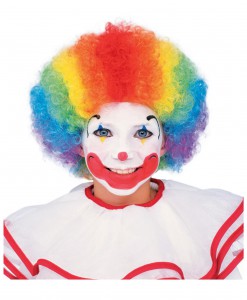 Kids Multi Color Clown Wig