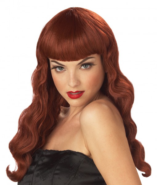 Pin Up Girl Red Wig