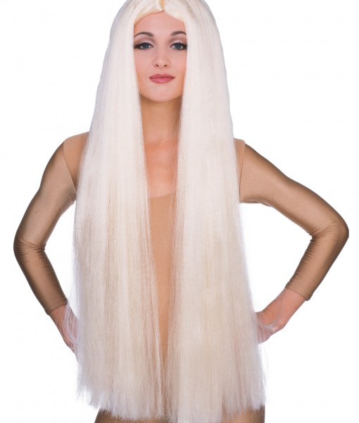 36in Long Blonde Witch Wig