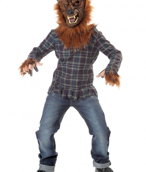 Kids Deluxe Blue Werewolf Costume