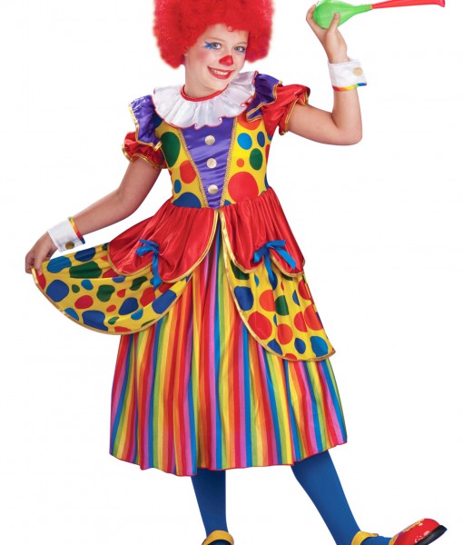 Girls Clown Princess Costume