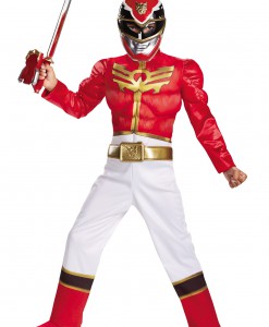 Boys Red Ranger Megaforce Classic Muscle Costume
