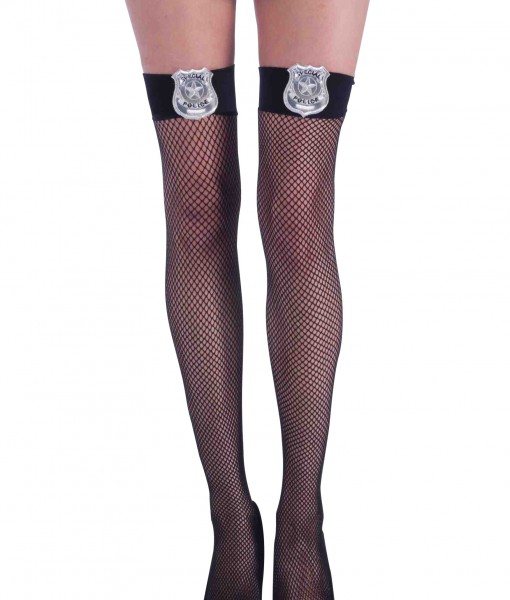 Police Thigh High Stockings