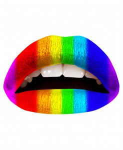 Rainbow Lip Applique