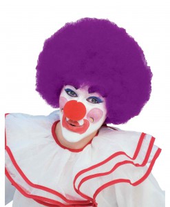 Purple Afro Clown Wig
